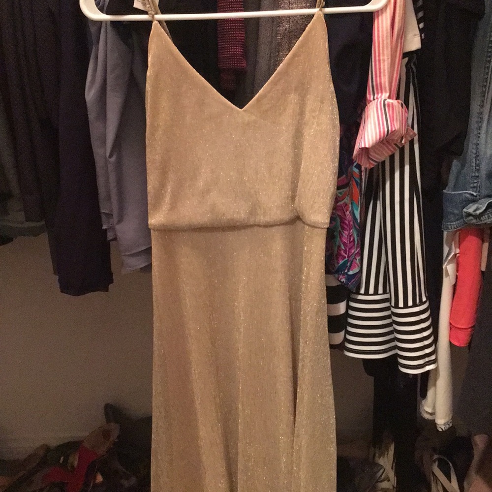 Gold dress